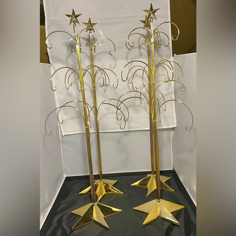 Ornament Tree Gold Color Dept. 56 24inches Tall (set Of 4)